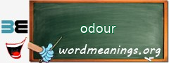 WordMeaning blackboard for odour